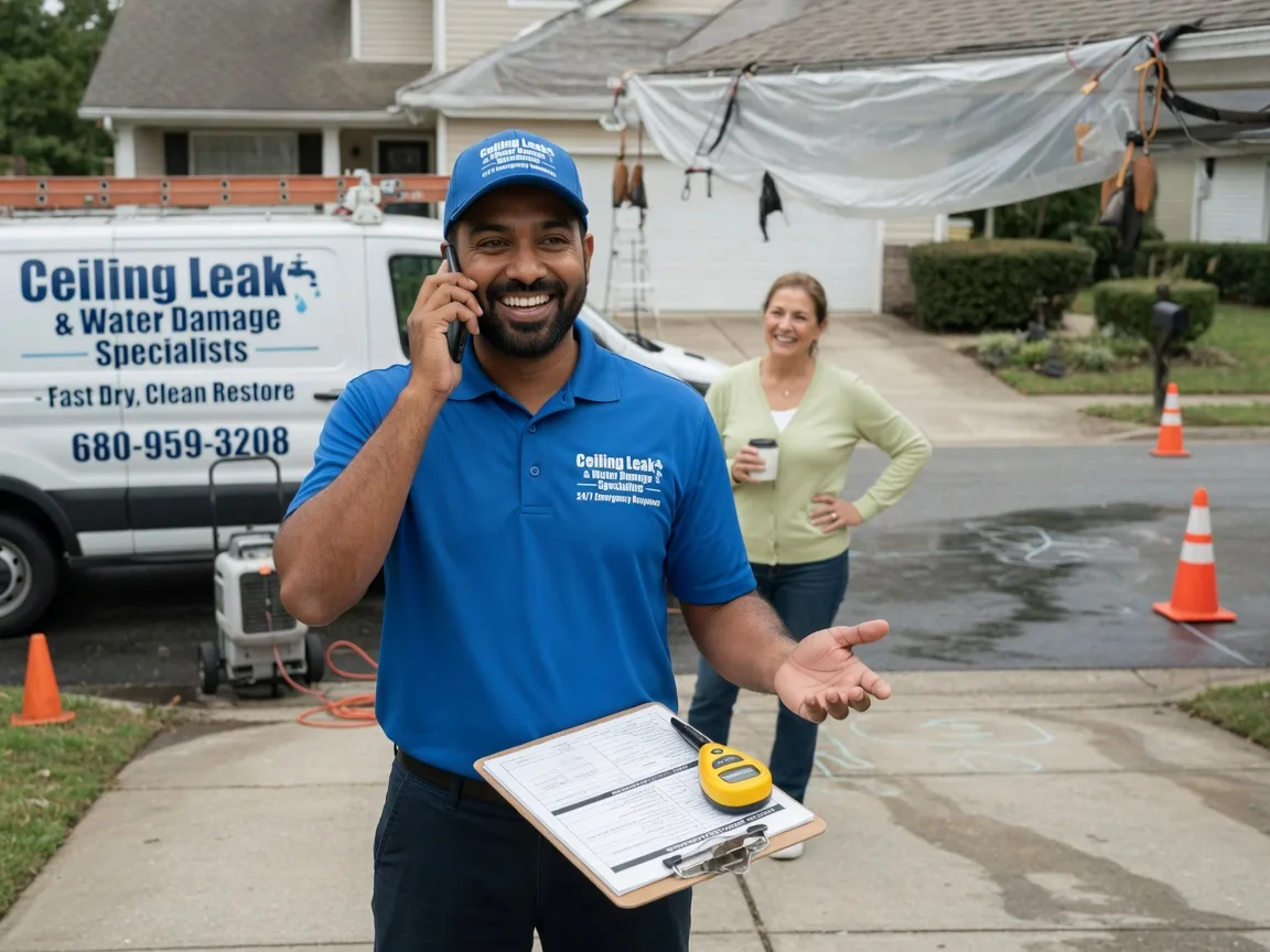 Ceiling Leak Cleanup Wendell, NC FAQs